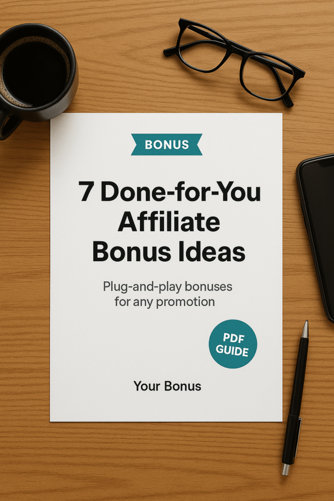 DFY Affiliate Bonus Ideas